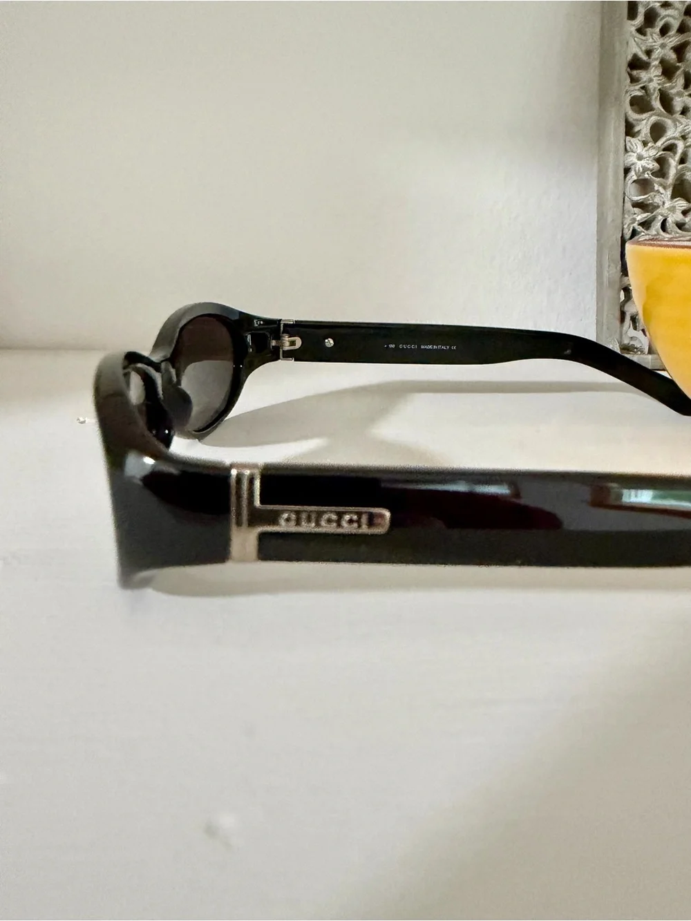 Gucci Y2K Black Oval Women's Sunglasses